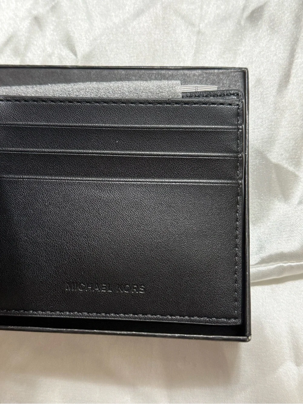 Michael Kors Black Saffiano Leather Card & Key Holder